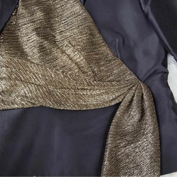 Tahari Arthur S. Levine Petite Blazer. Black & Gold Wrap Style - Size 2P - BNWT - Picture 12 of 12